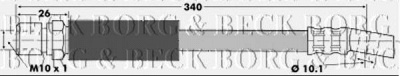 BORG & BECK bbh6339 -  Тормозной шланг